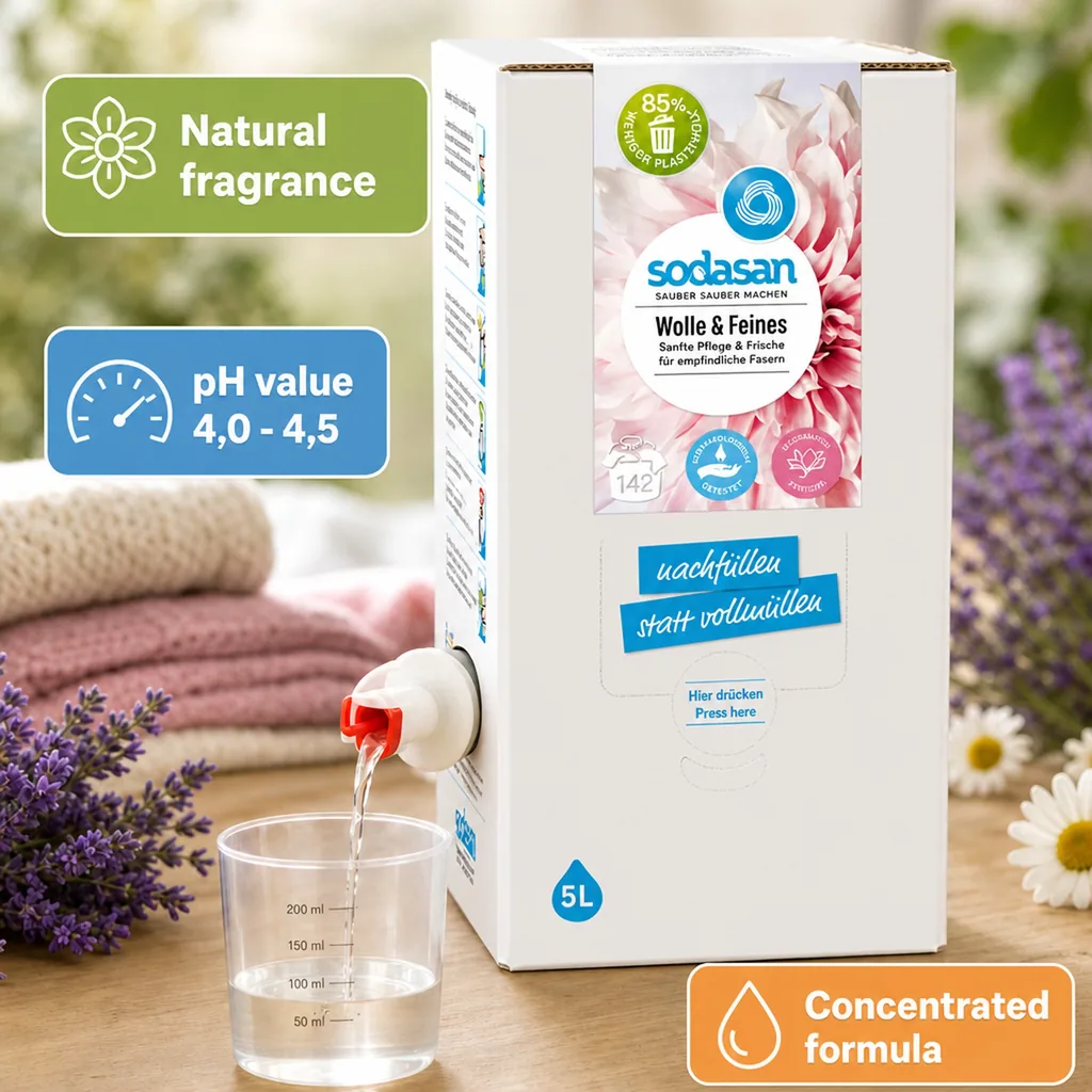 Wool Detergent 5 Liter, Liquid Laundry Detergent, Delicate Detergent
