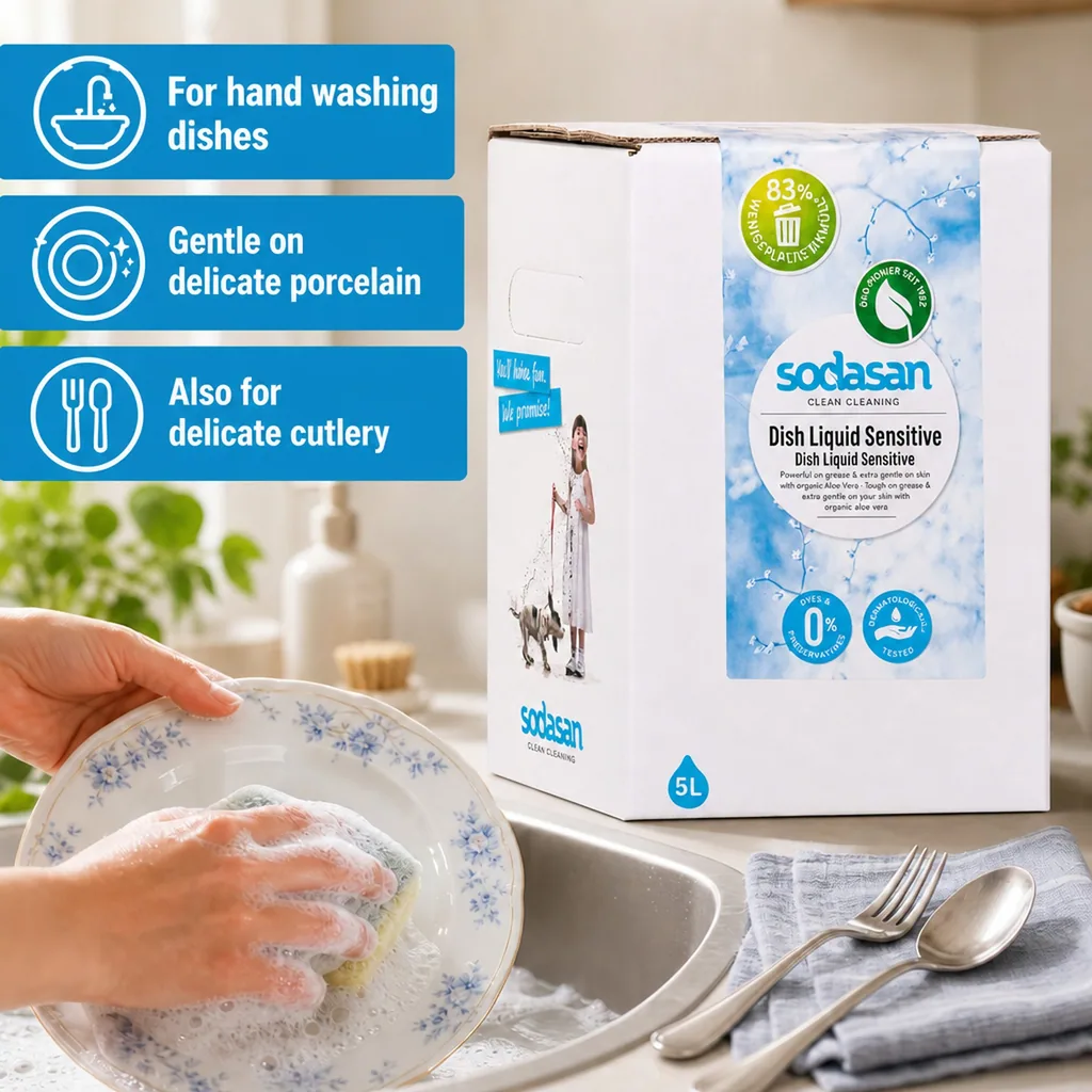 Dish Soap, Sensitive Skin, 5 Liter, Bulk Dish Soap, Eco Friendly, Unscented