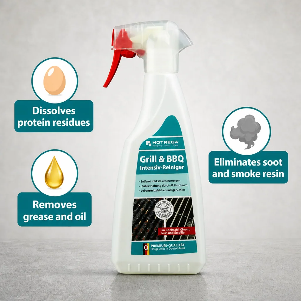 Grill Cleaner, BBQ Cleaner, 500 ml, Grill Cleaning Spray
