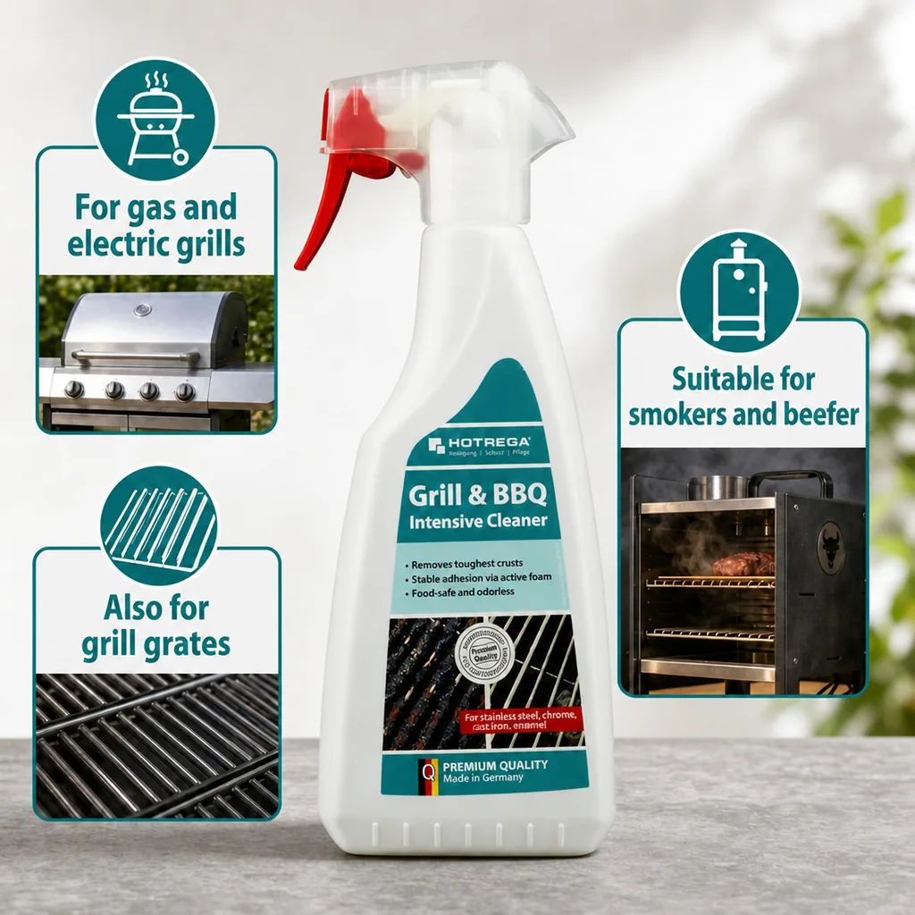 Grill Cleaner, BBQ Cleaner, 500 ml, Grill Cleaning Spray