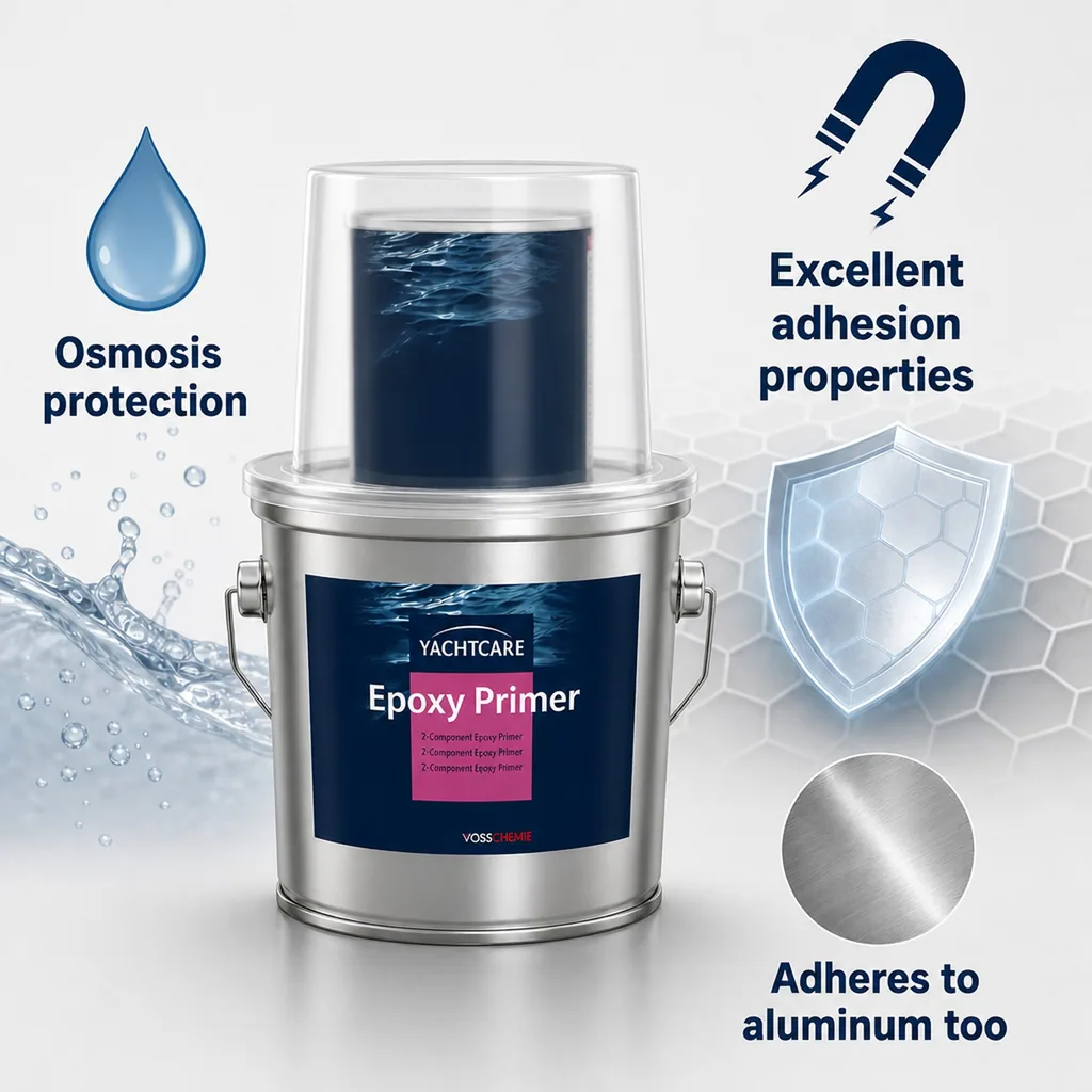 Epoxy Primer 2K, 2.25 Liter, Antifouling Primer, white, Boat Epoxy Primer