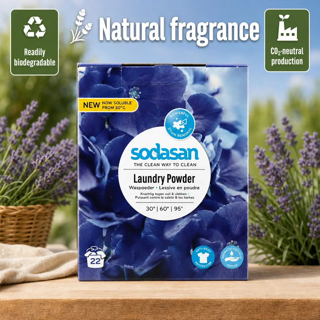 Color Laundry Detergent, Lavender Scent, 1.01 kg, Natural Laundry Detergent, Eco Friendly