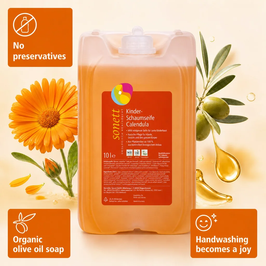 Foam soap 10 Liter, Kids Foam Soap, Calendula Soap