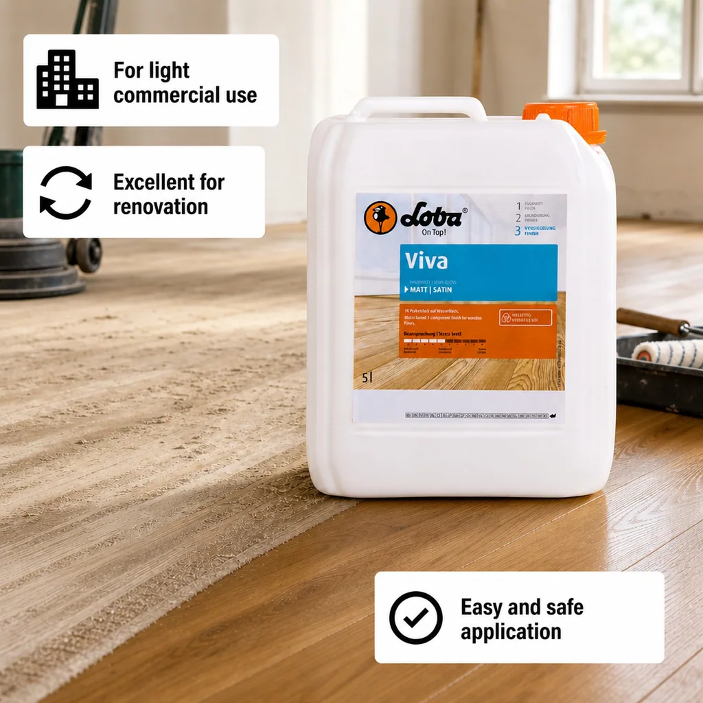 Parquet Lacquer 5 Liter, matt 1K, Floor Finish