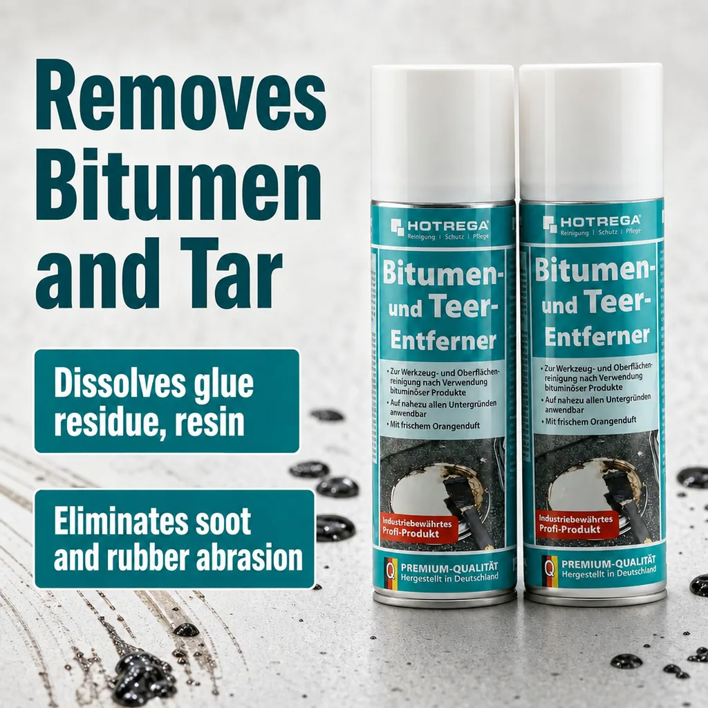 Tar Remover 2 x 300 ml Spray, Bitumen Remover, Tar and Bitumen Remover