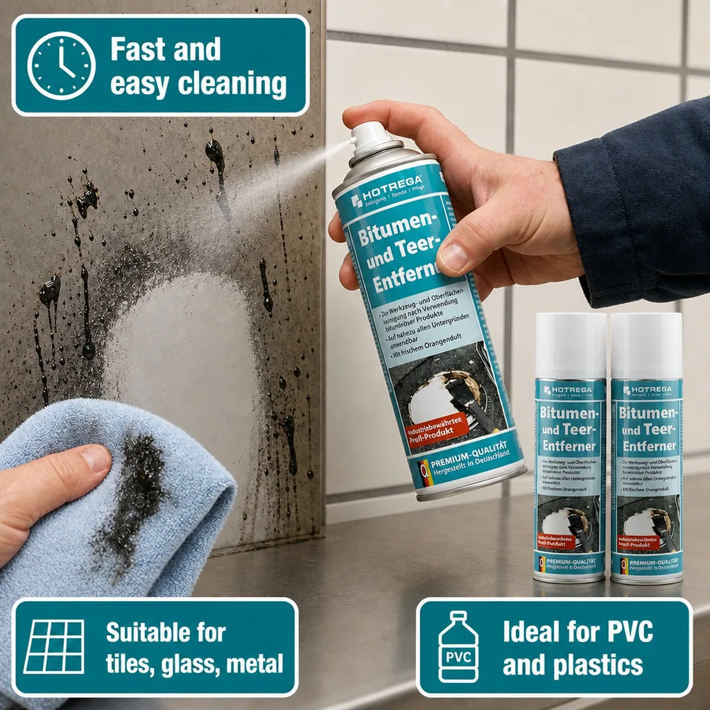 Tar Remover 2 x 300 ml Spray, Bitumen Remover, Tar and Bitumen Remover