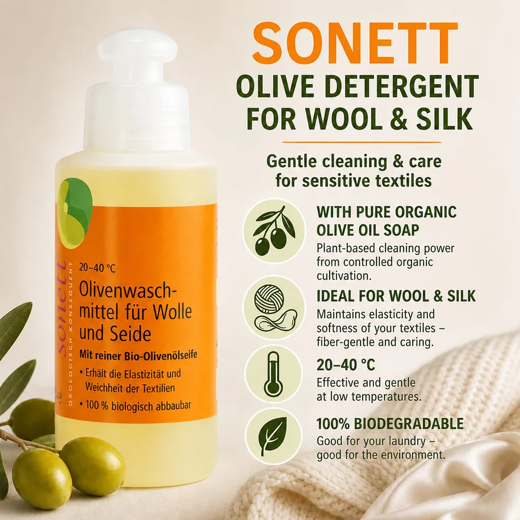 Wool and silk detergent, delicate detergent, liquid detergent for wool, 120 ml