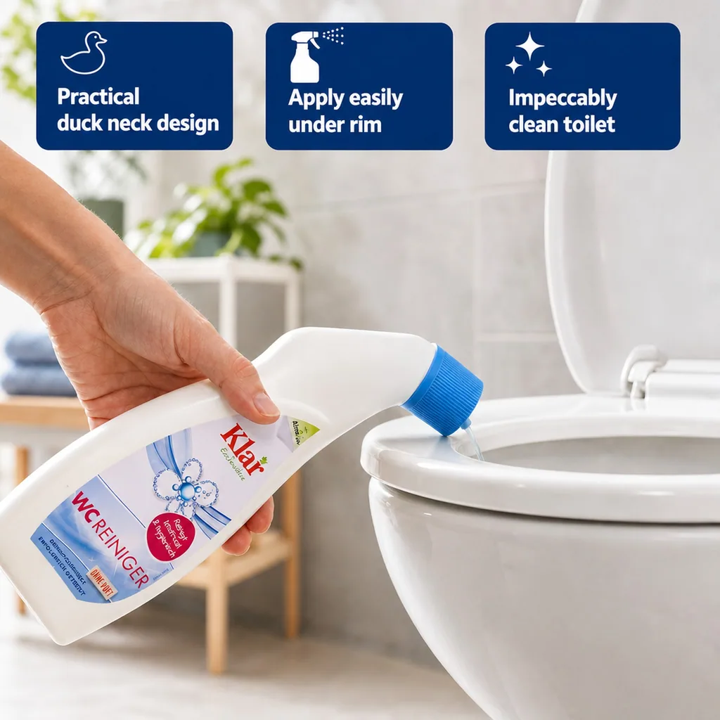 Fragrance Free Toilet Bowl Cleaner, Unscented Toilet Cleaner, WC Cleaner 750 ml