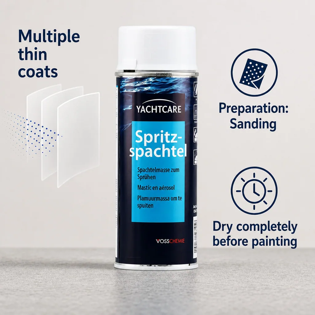 Spray Putty 400 ml, Marine Putty, Aerosol Putty