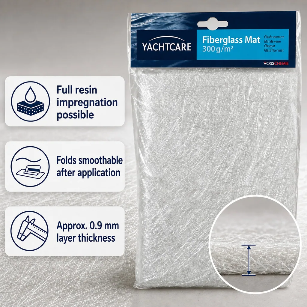 Fiberglass Mat 300 g, 5 m², fiberglass cloth, glass mat