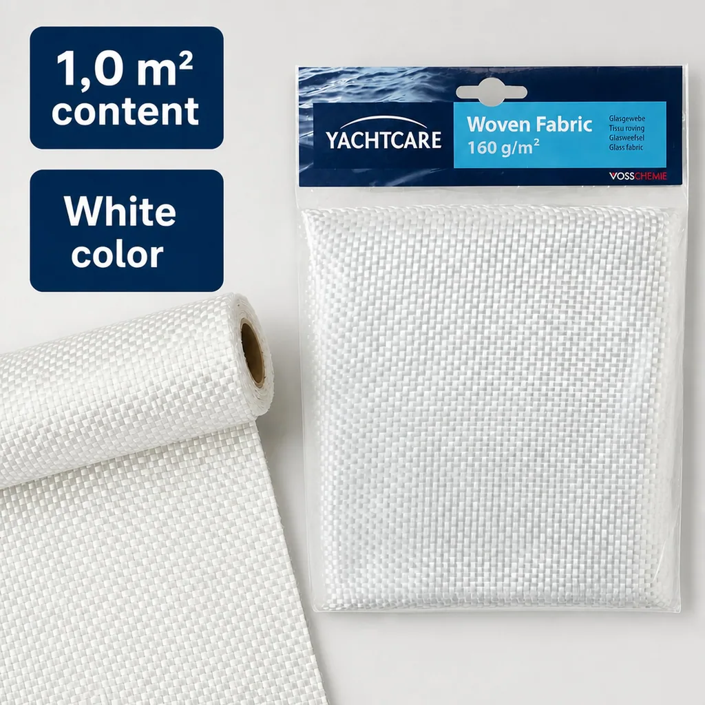 Woven Fiberglass Fabric, Fiberglass Cloth, 160 gsm, Fiberglass Repair Fabric, Woven Cloth, 1.0 m²