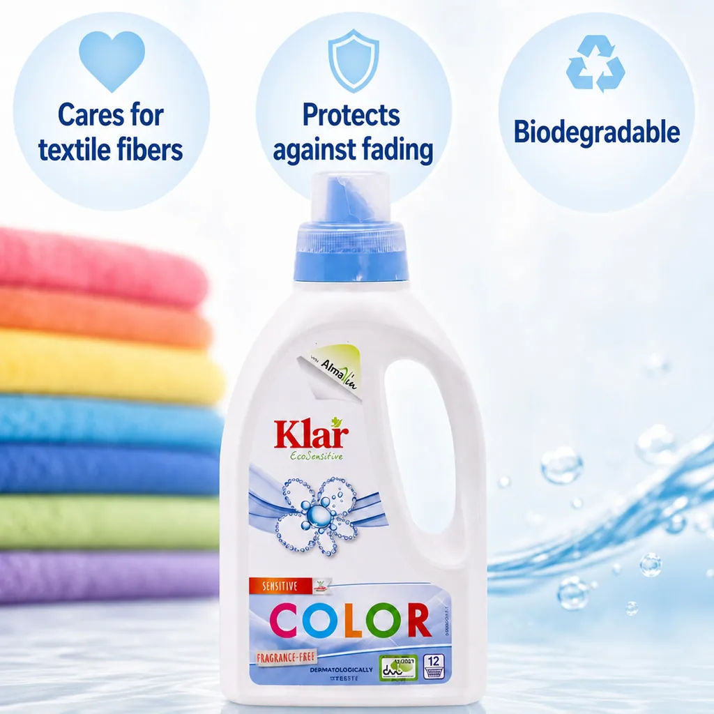 Color Laundry Detergent, Liquid, 750 ml, Fragrance Free, Dye Free, Gentle