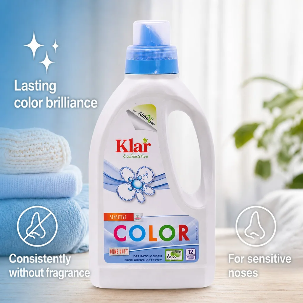 Color Laundry Detergent, Liquid, 750 ml, Fragrance Free, Dye Free, Gentle