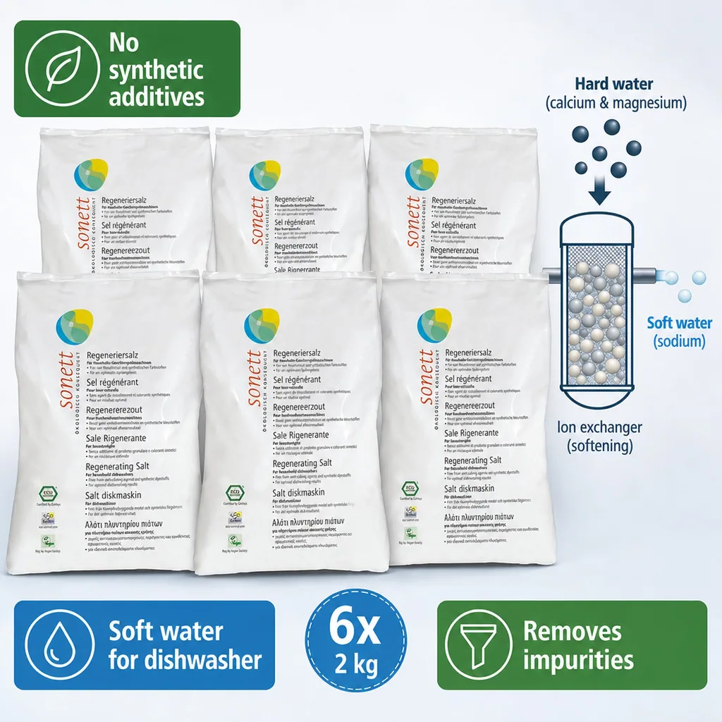 Dishwasher Salt 6 x 2 kg, Dishwashing Salt