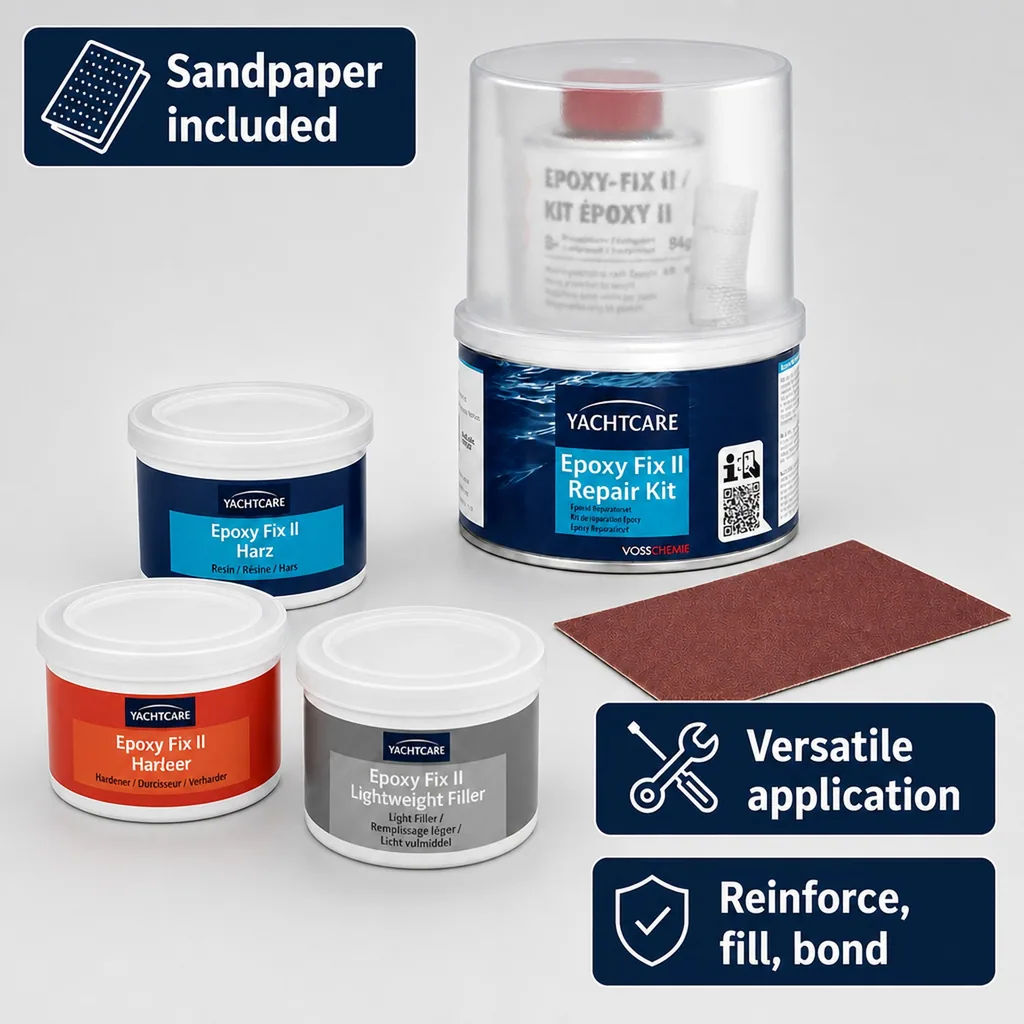 Epoxy Repair Kit, 248 g Epoxy Fix II Repair Set
