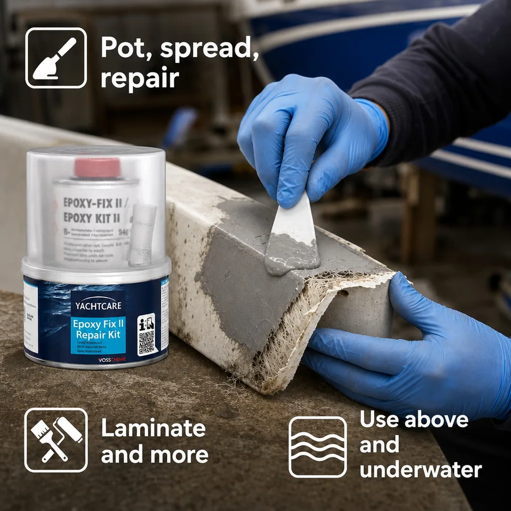 Epoxy Repair Kit, 248 g Epoxy Fix II Repair Set