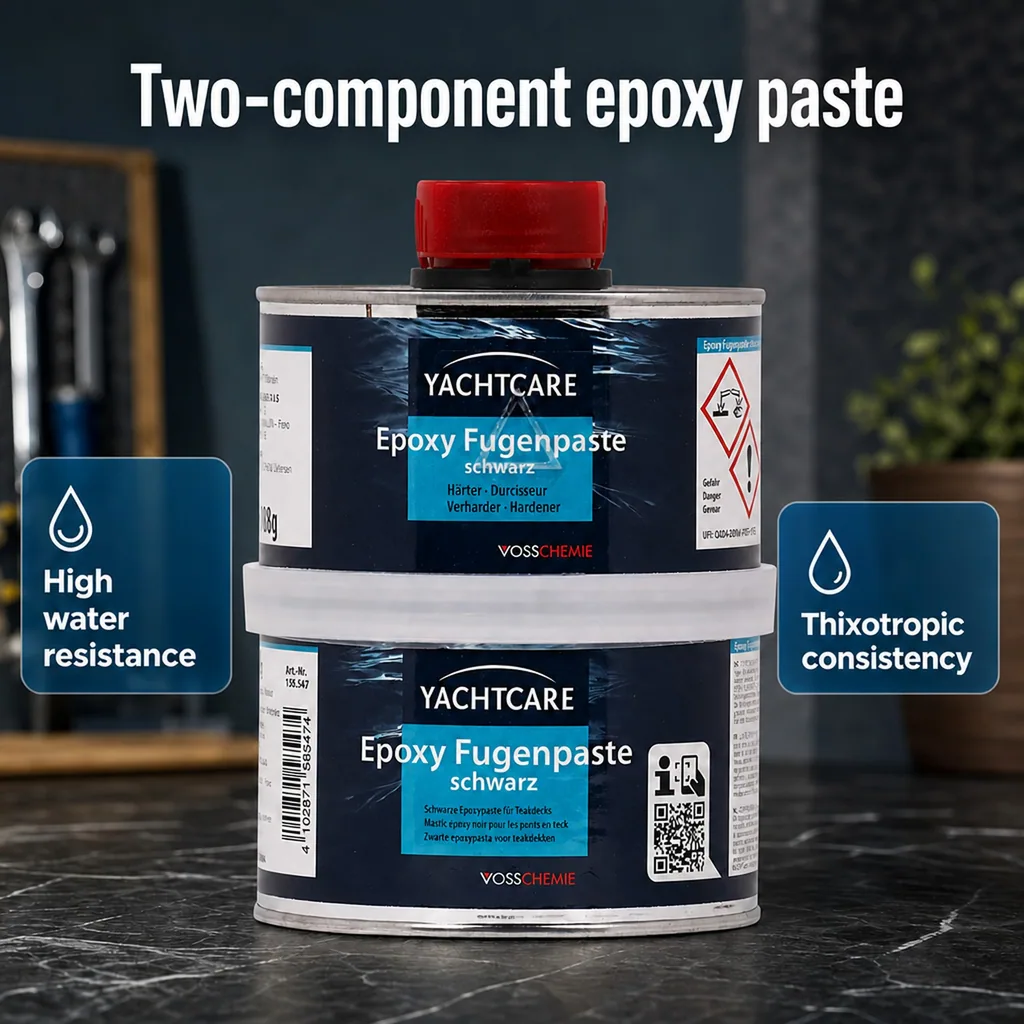 Epoxy grout black, epoxy joint filler, black epoxy paste, 500, boat joint filler