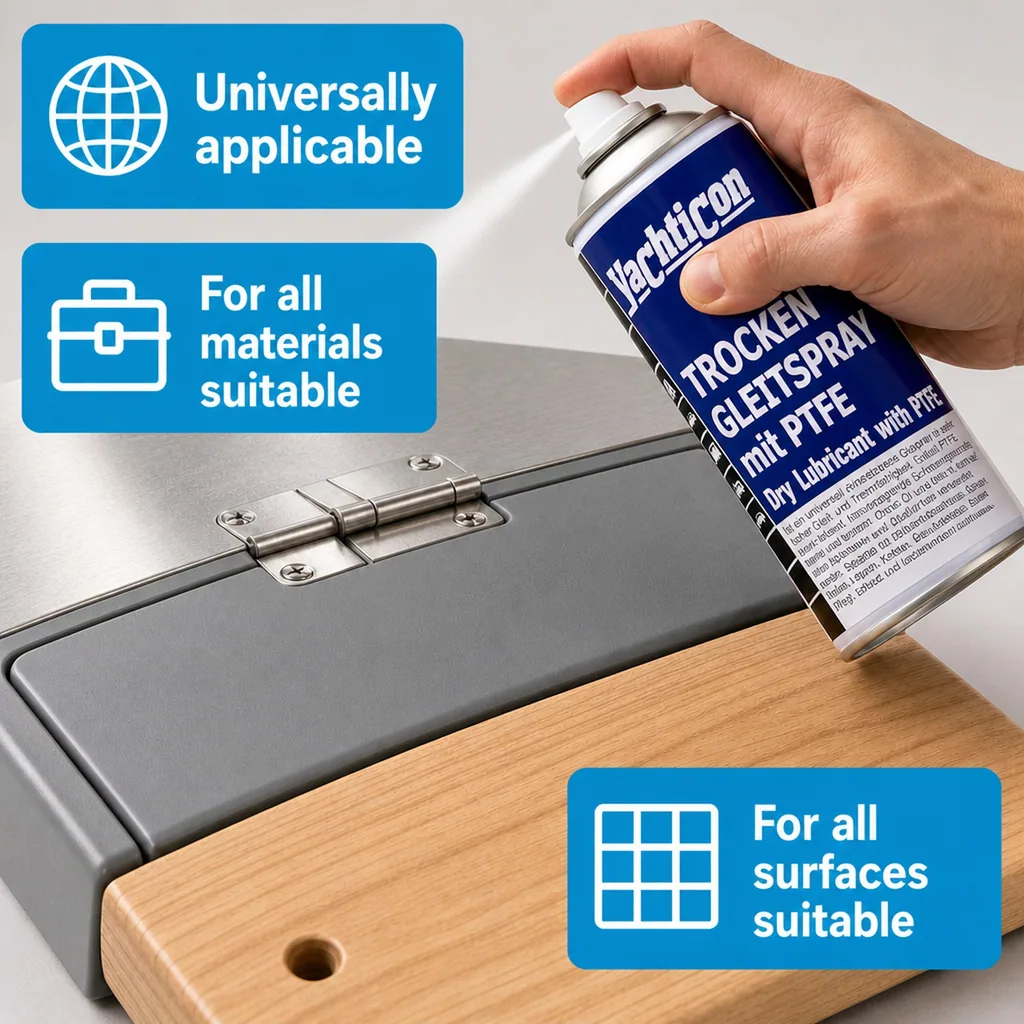 Dry lubricant, PTFE lubricant, Dry PTFE lubricant, 400 ml Teflon spray, Dry glide spray