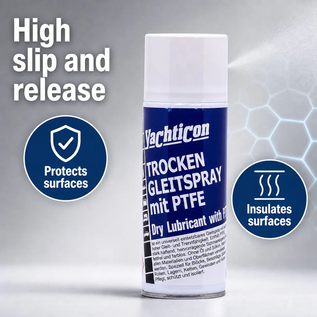 Dry lubricant, PTFE lubricant, Dry PTFE lubricant, 400 ml Teflon spray, Dry glide spray