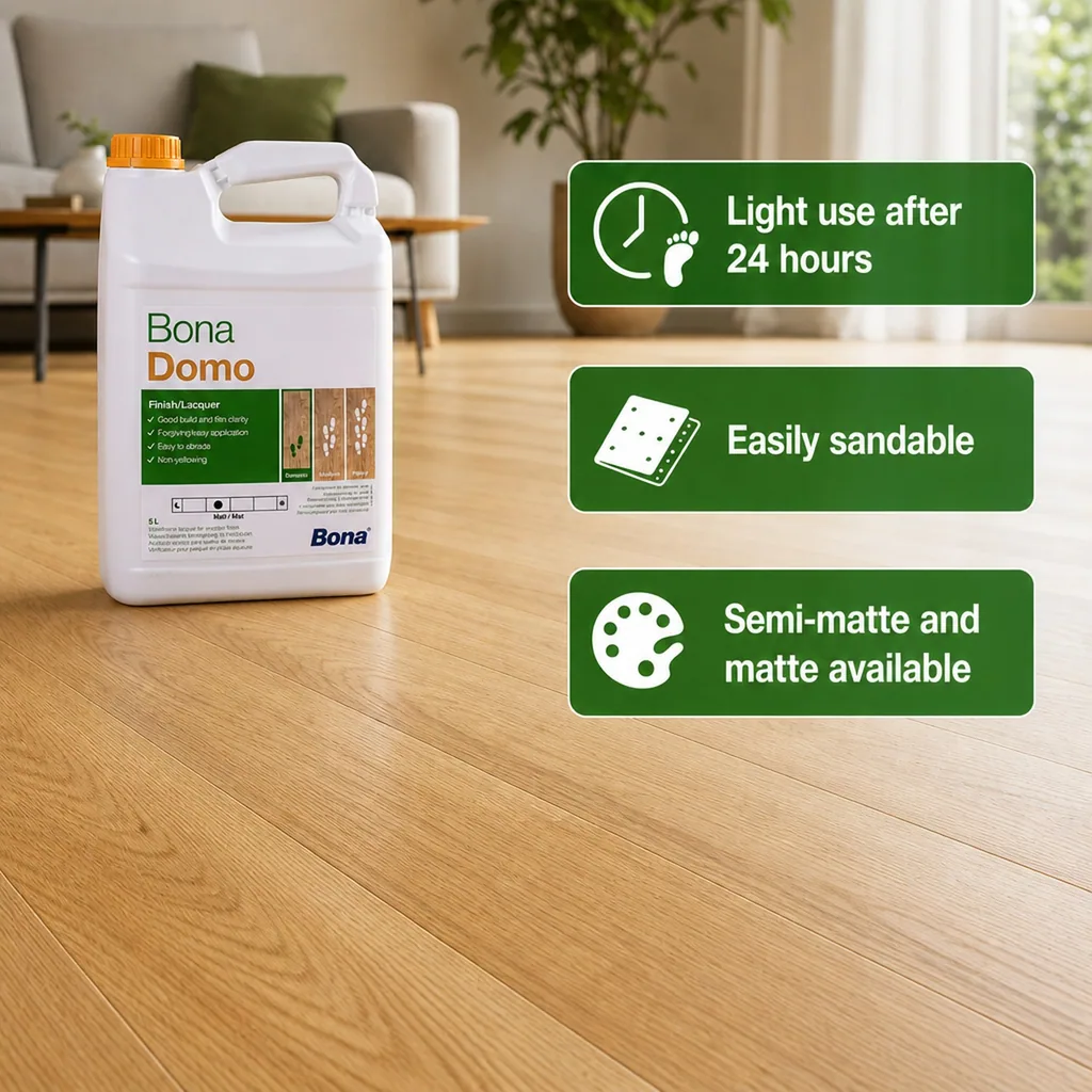 Water-Based Wood Floor Finish, 5 Liter, Matte, 1K Water-Based Wood Floor Finish