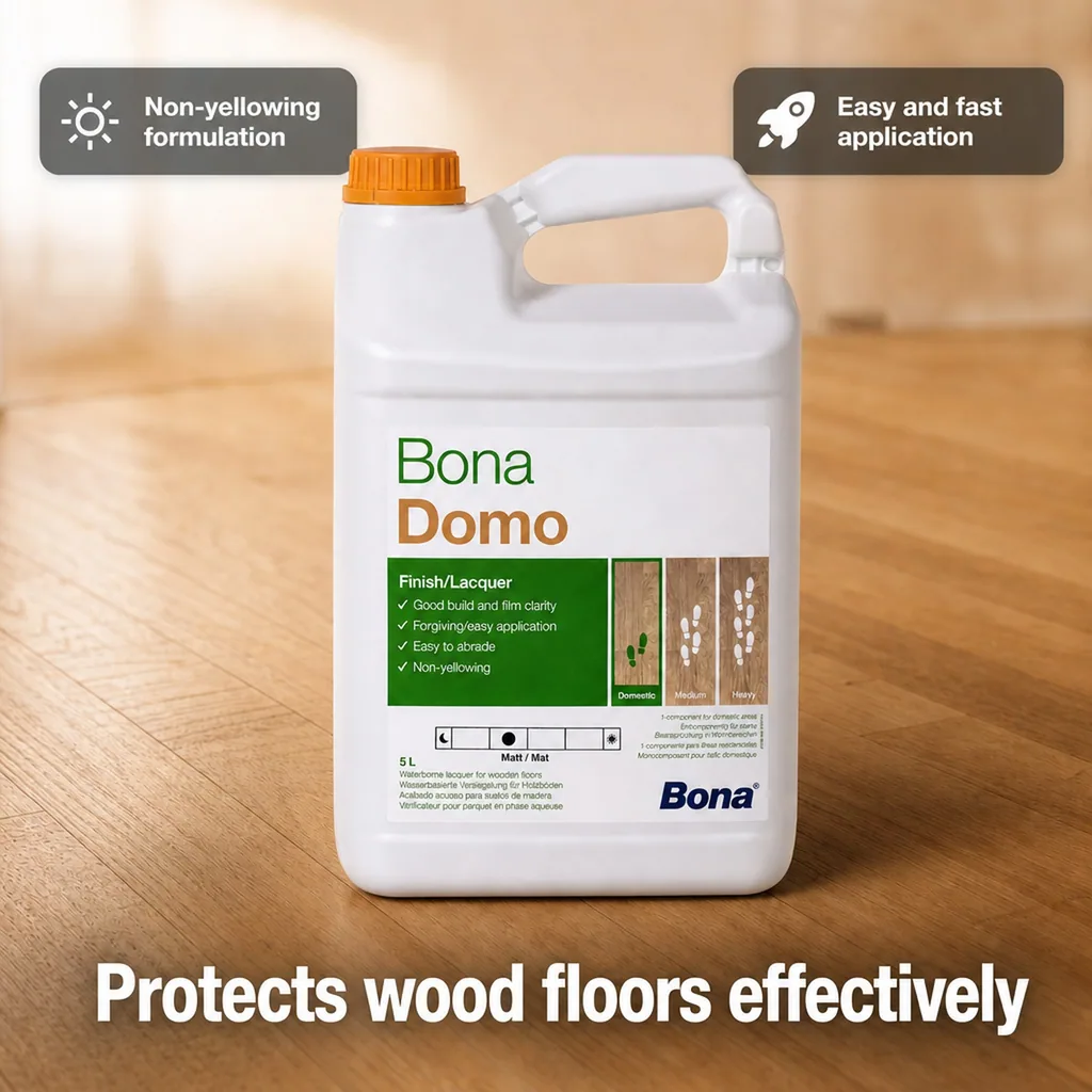 Water-Based Wood Floor Finish, 5 Liter, Matte, 1K Water-Based Wood Floor Finish