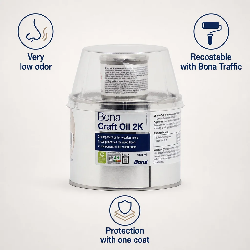 Wood Oil, Craft Oil 2K, Neutral 400 ml, Wood Finishing Oil