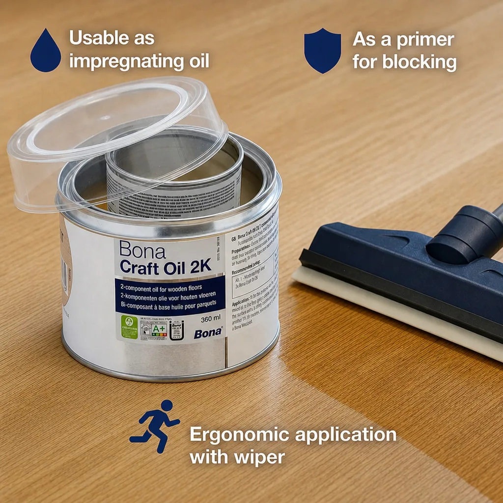 Wood Oil, Craft Oil 2K, Neutral 400 ml, Wood Finishing Oil