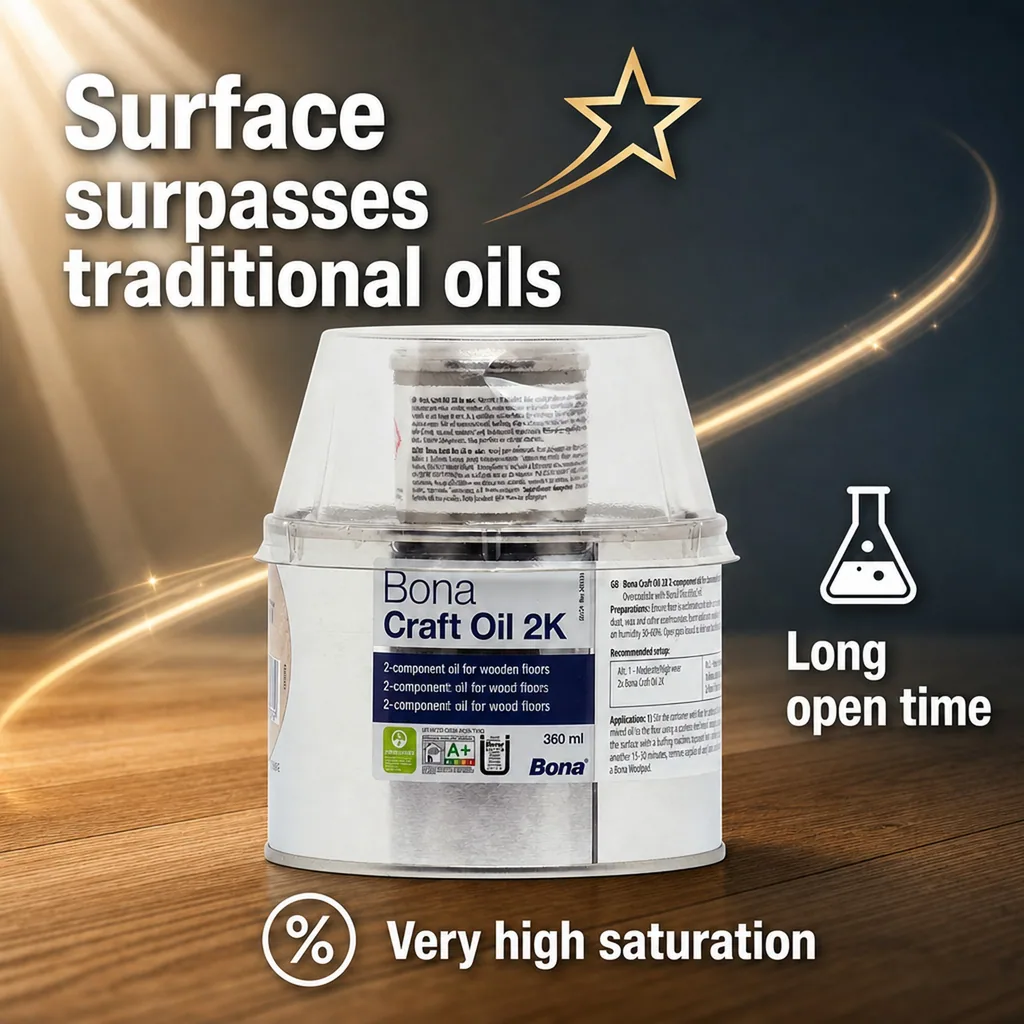 Wood Oil, Craft Oil 2K, Neutral 400 ml, Wood Finishing Oil