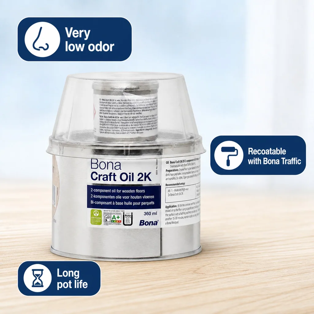 Wood Oil, 2K, 400 ml, White Wood Finishing Oil