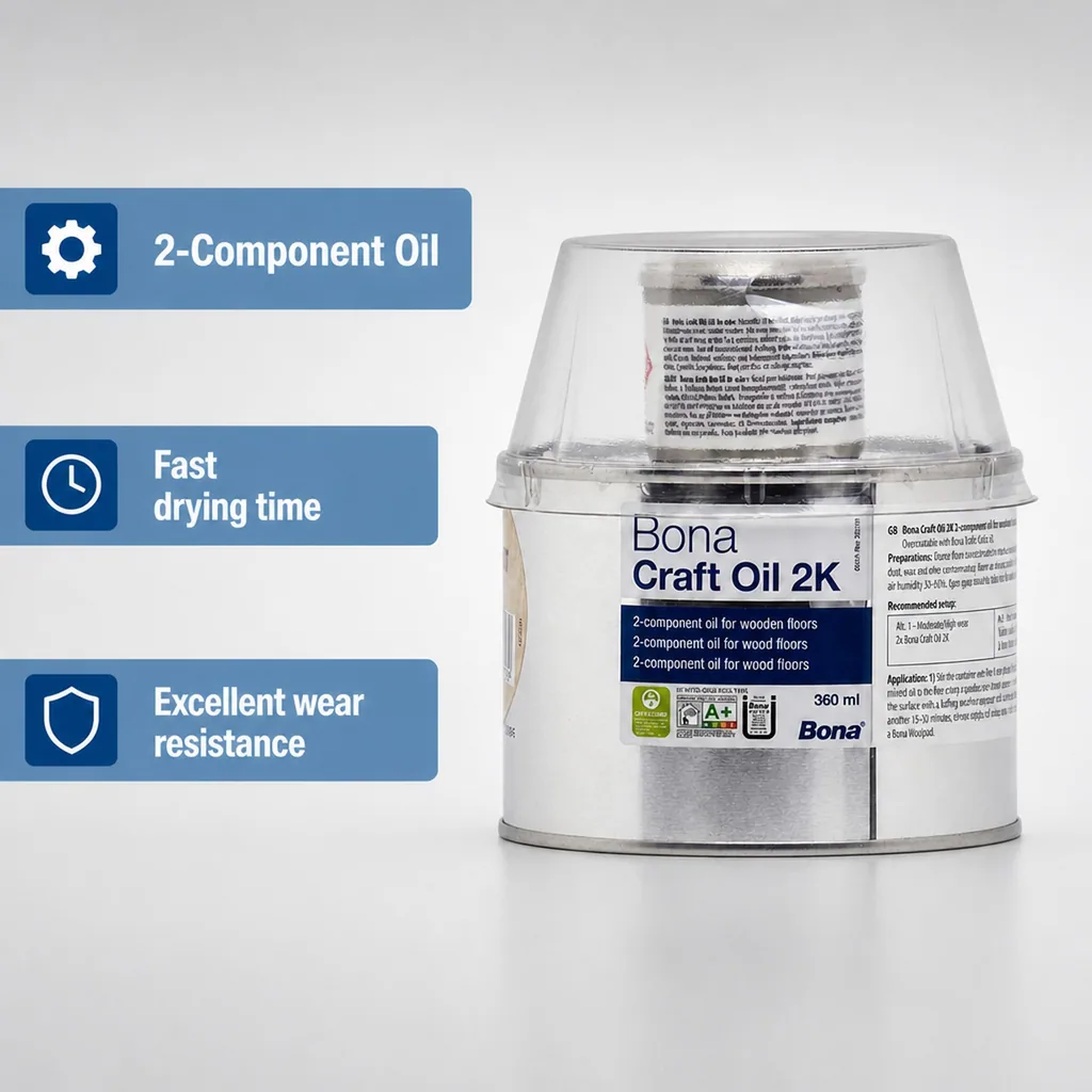 Wood Oil, 2K, 400 ml, White Wood Finishing Oil