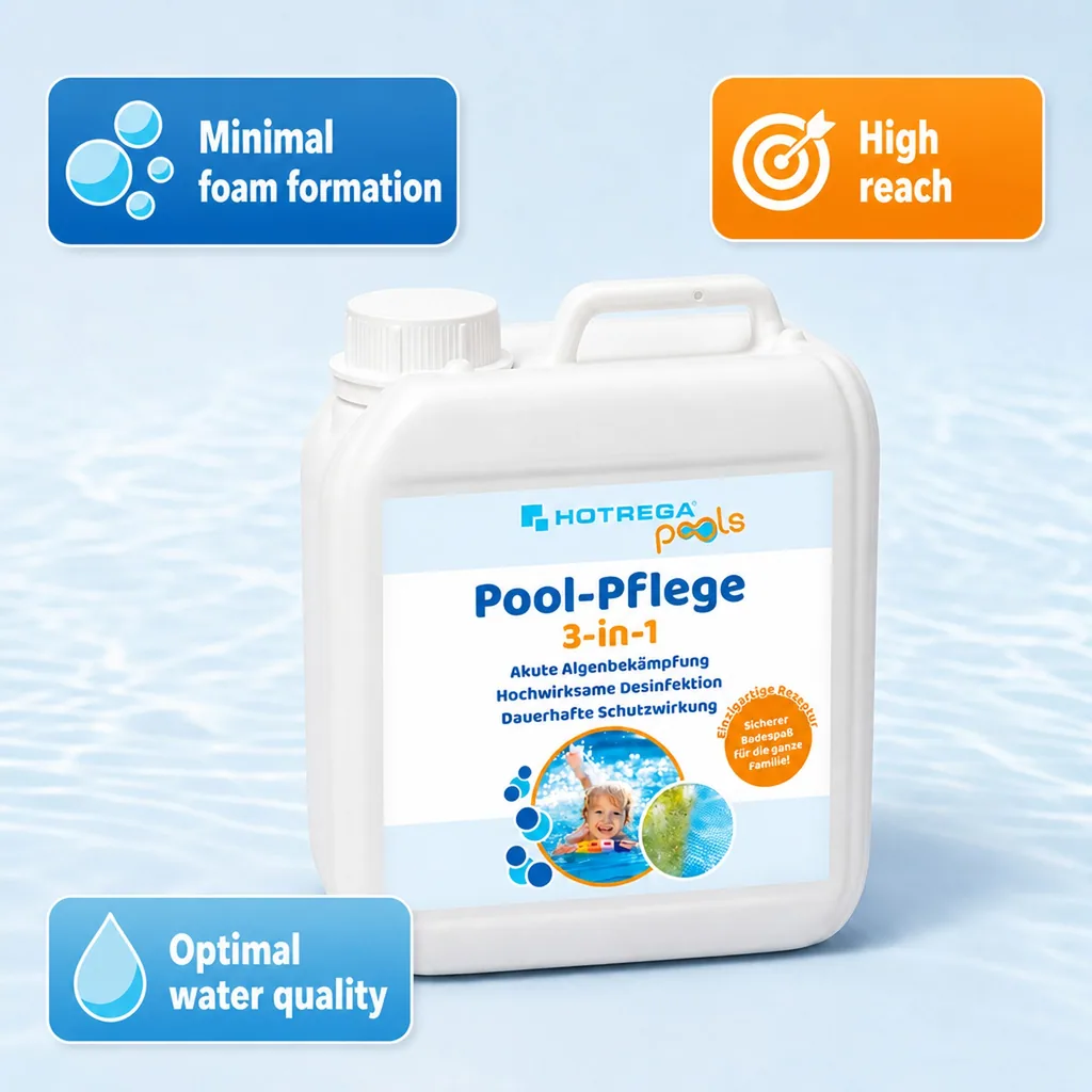 Pool Algaecide, 2 Liter, Pool Algae Control, Algae Treatment, Pool Cleaner