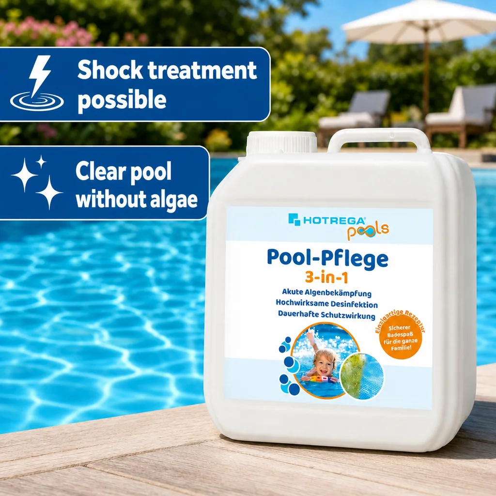 Pool Algaecide, 2 Liter, Pool Algae Control, Algae Treatment, Pool Cleaner