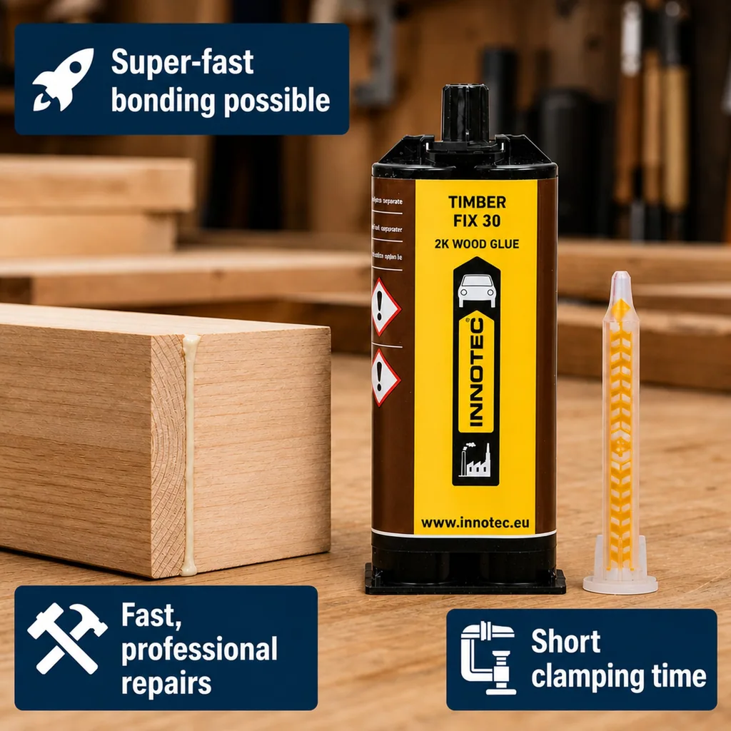 Wood Glue, 2K Fast Wood Glue, 50 ml