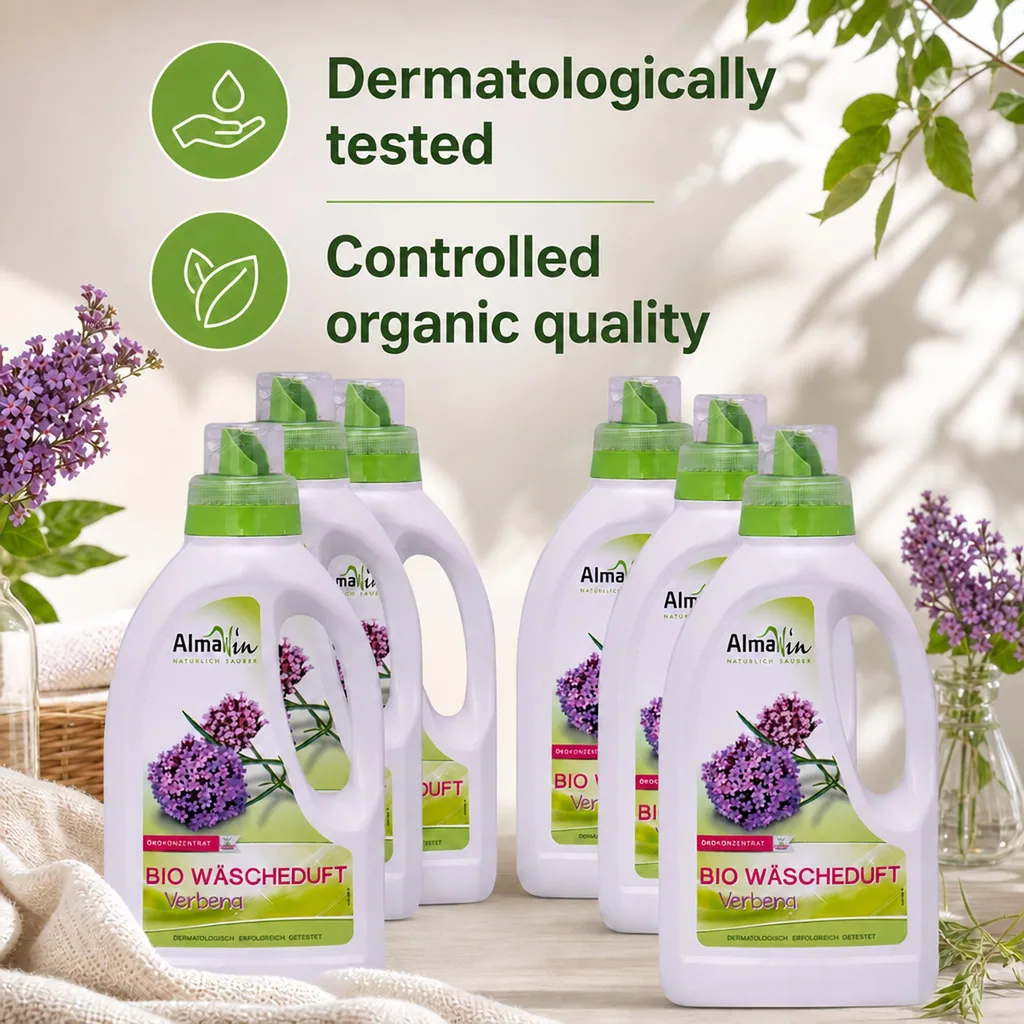 Laundry Scent Booster, Verbena Laundry Scent, Natural Laundry Scent, 6 x 750 ml, Eco Friendly Laundry Scent