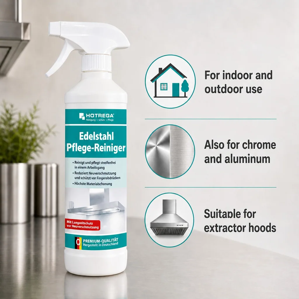 Stainless Steel Cleaner, Stainless Steel Polish, 500 ml, Stainless Steel Appliance Cleaner