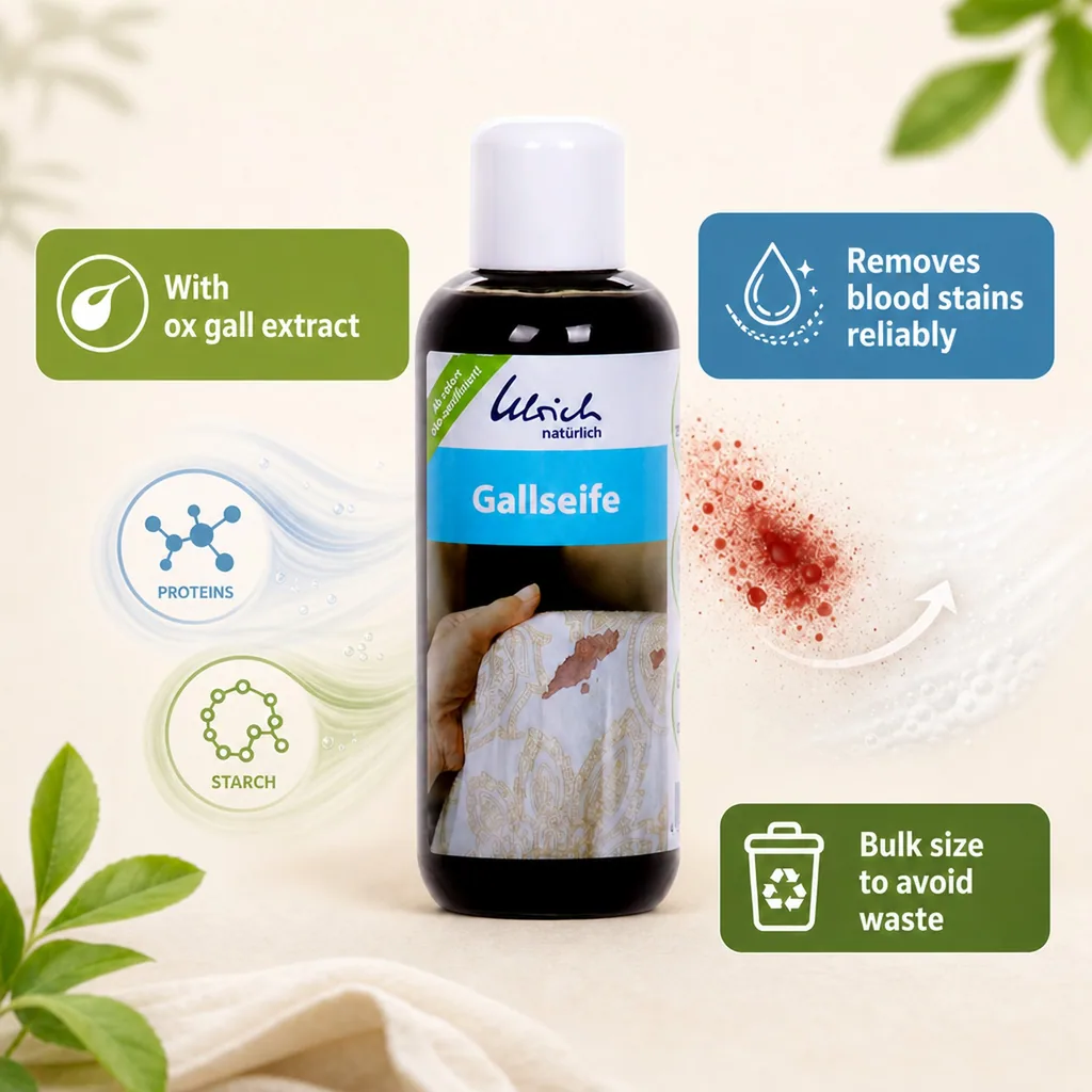 Bile Soap, Gall Soap, Natural Stain Remover, Liquid, 250 ml Palm Oil Free Stain Remover, Eco Stain Remover