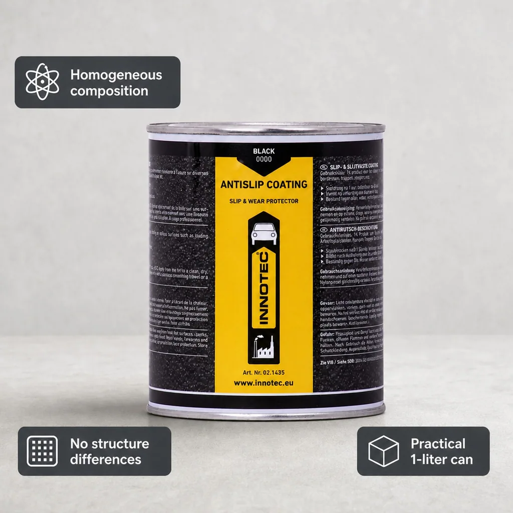 Anti Slip Coating, black, 1 Liter, anti slip paint, non slip paint, slip resistant coating