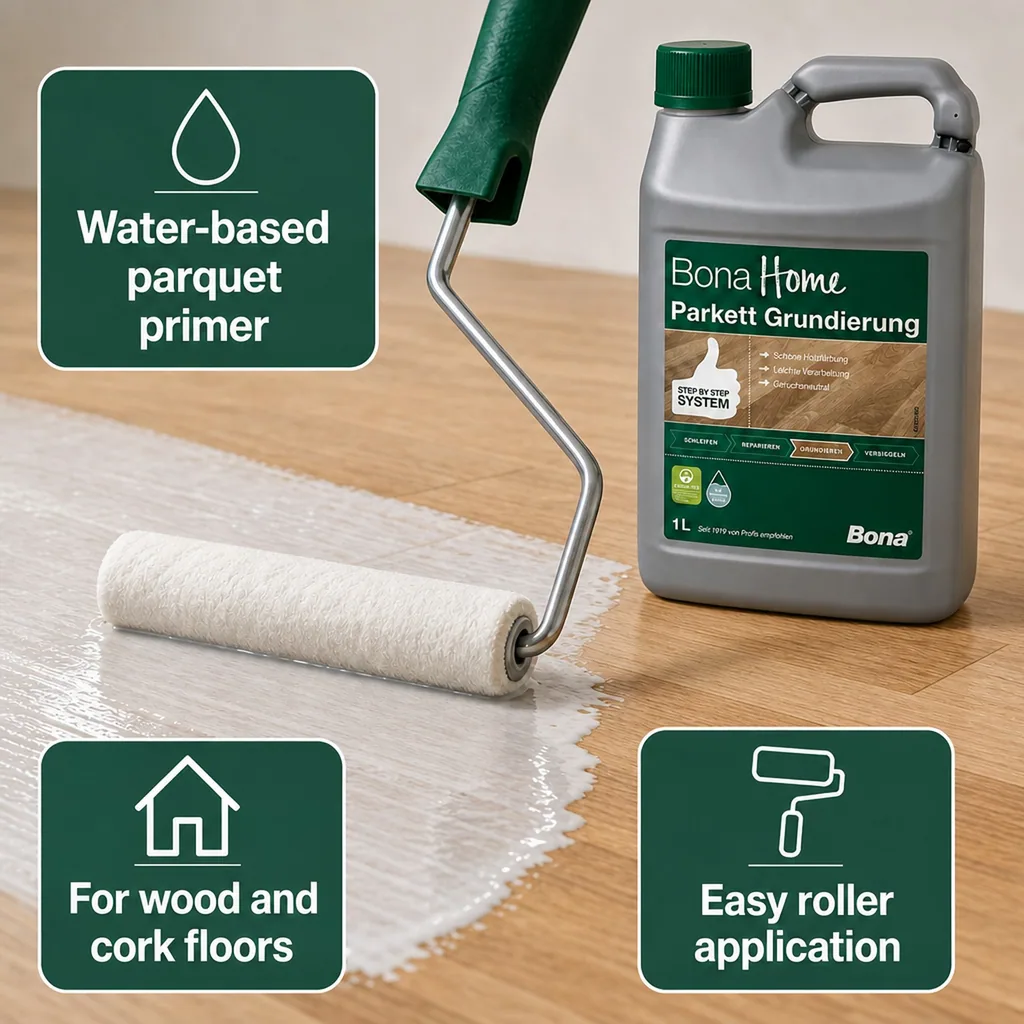 Wood Floor Primer 4 Liter, Water Based Wood Primer, Parquet Primer