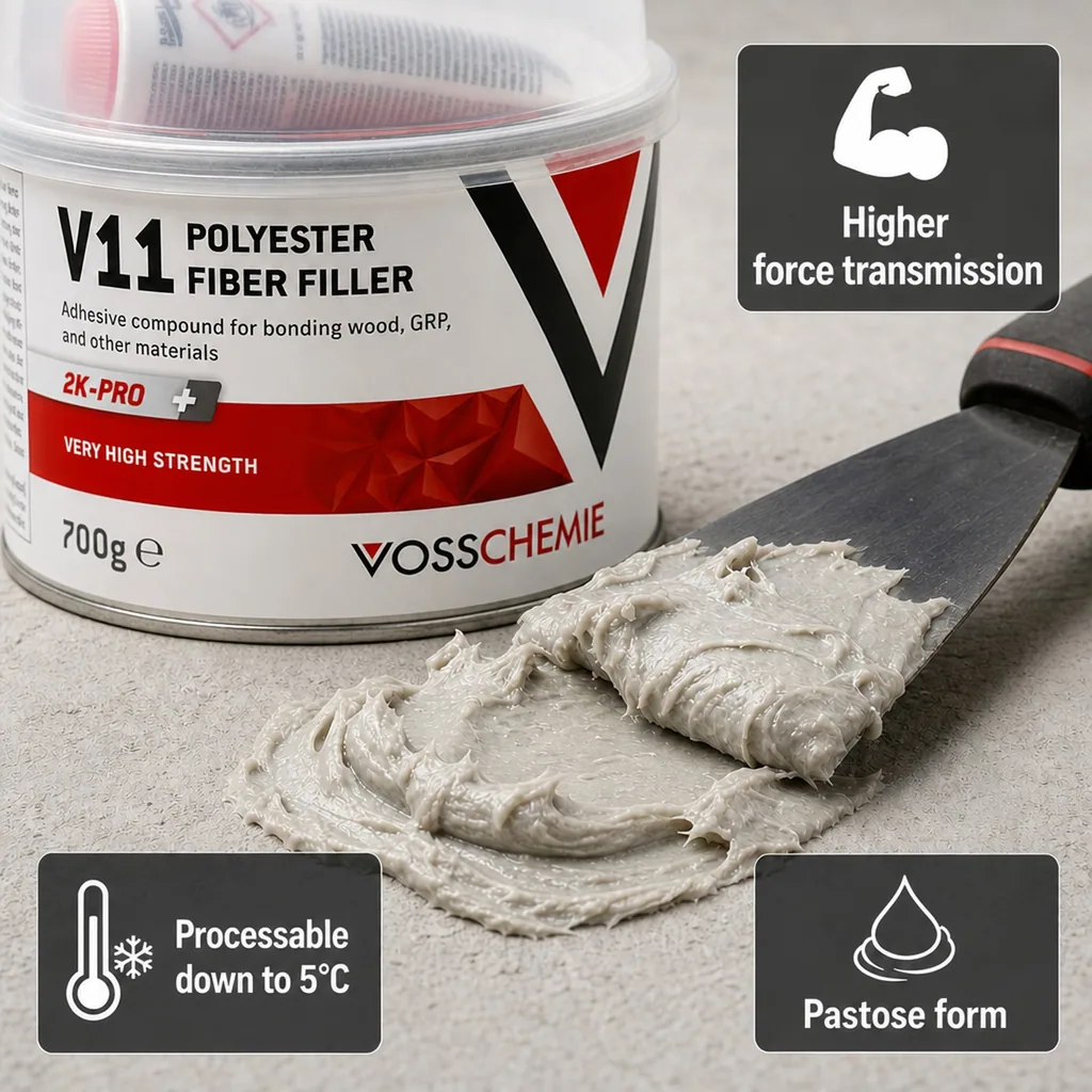 Polyester Filler, Fiber Filler, 2K Filler, Auto Body Filler 700 g
