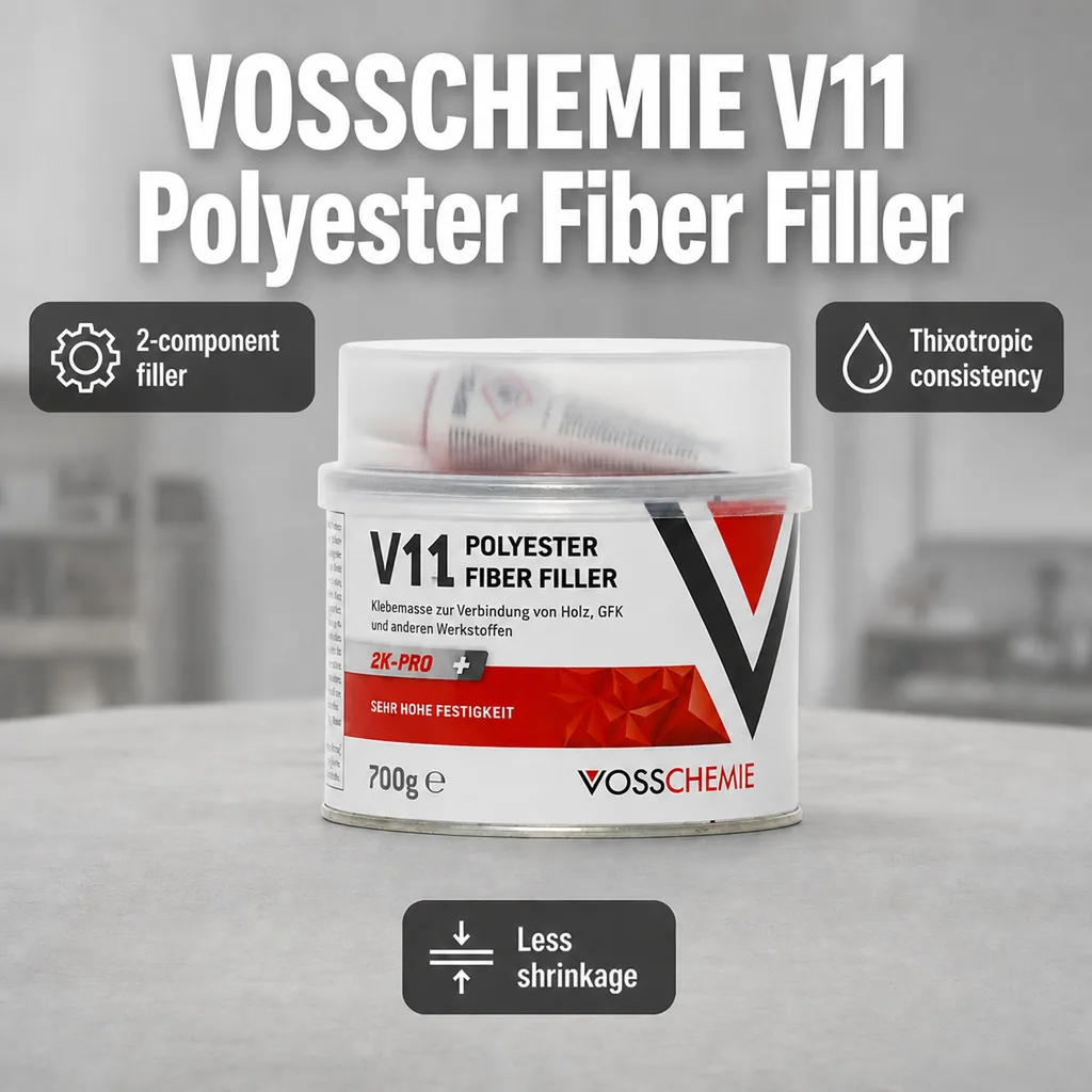 Polyester Filler, Fiber Filler, 2K Filler, Auto Body Filler 700 g