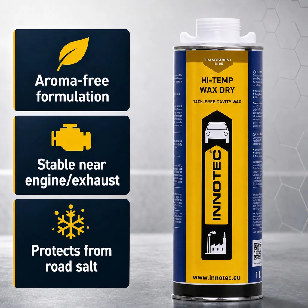 Underbody protection, Transparent underbody protection, Hi Temp Wax DRY 1 Liter, Rust protection, Underbody coating