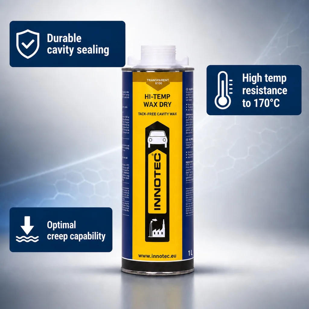 Underbody protection, Transparent underbody protection, Hi Temp Wax DRY 1 Liter, Rust protection, Underbody coating