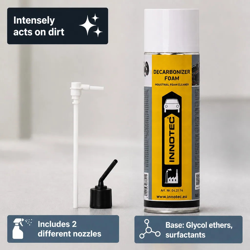 Engine Decarbonizer, Decarbonizing Foam, Engine Cleaner Foam, 500ml