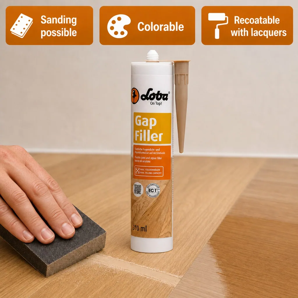 Wood filler, beech wood filler, floor gap filler
