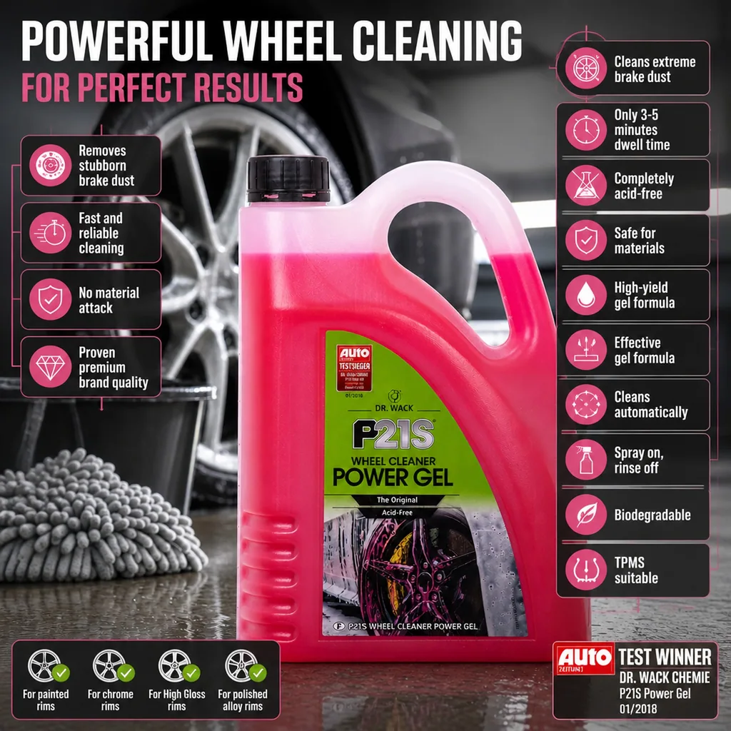 Wheel Cleaner, Wheel Cleaner Gel, Rim Cleaner, 2 Liter Power Gel