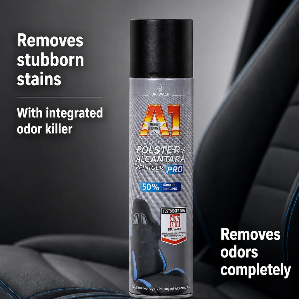 Alcantara Cleaner, Upholstery Cleaner, Car Fabric Cleaner, 400 ml