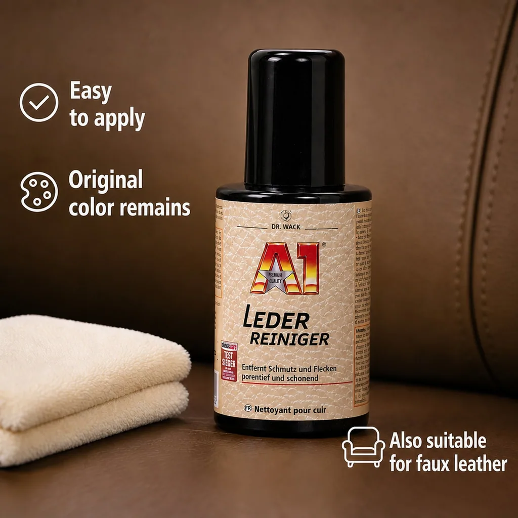 Leather Cleaner, Leather Cleaning Solution, 250 ml, Leather Care