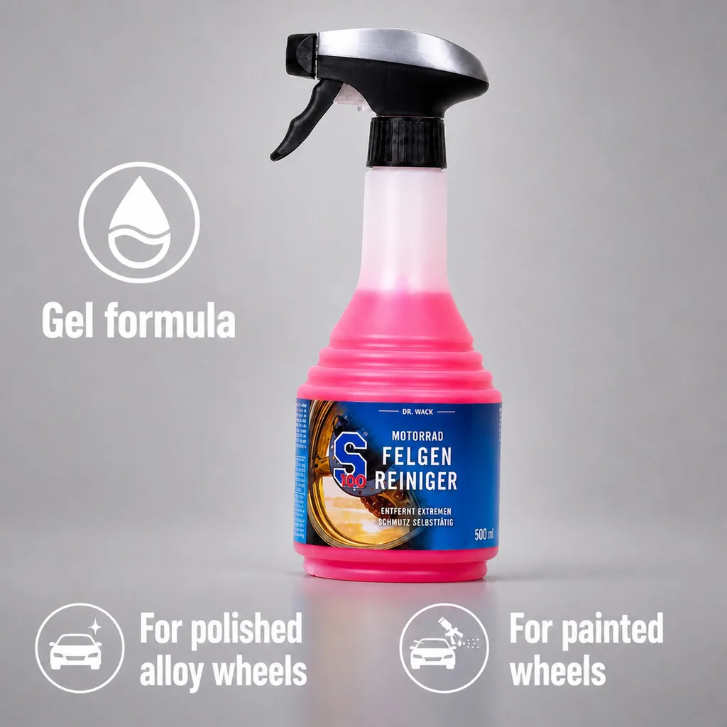 Motorcycle Wheel Cleaner, motorcycle rim cleaner, wheel cleaner, 500 ml