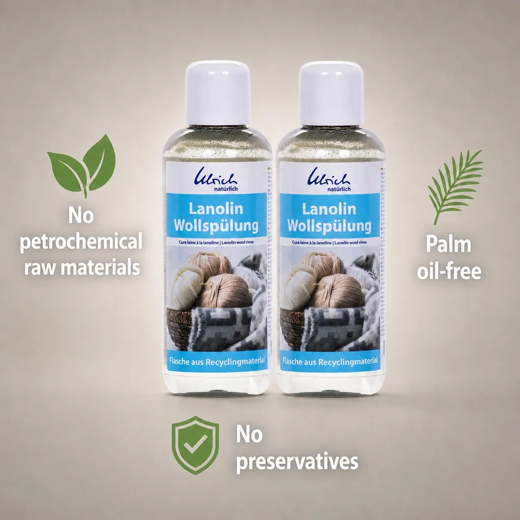 Wool Wash, Lanolin Wool Rinse 2 x 250 ml, Wool Conditioner