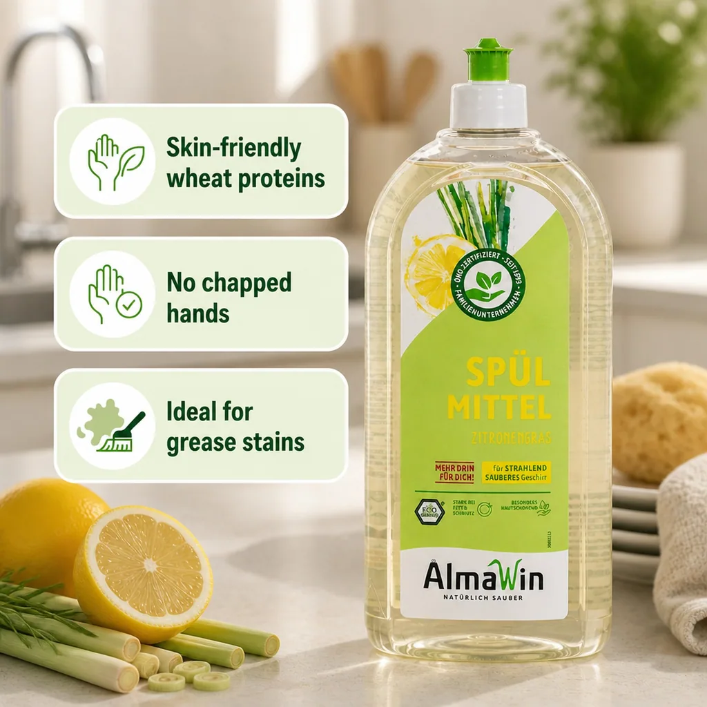 Dish Soap 1 Liter, Lemongrass Dish Soap, Citrus Dish Soap
